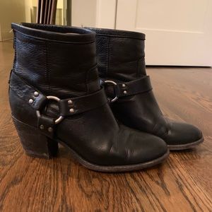 Frye Leather Black Booties